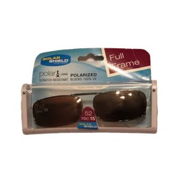 Solar Shield 52 Rec 15 Full Frame Driving Lenses Clip-on Polarized Sunglasses