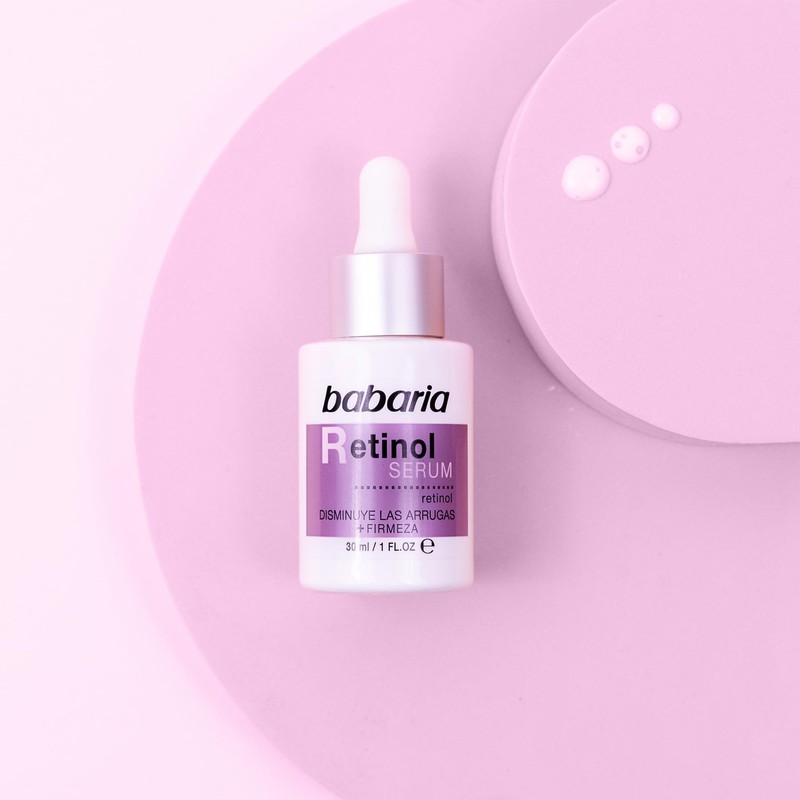 Babaria Retinol Serum Gift Set - 100% Vegan, Silver, magenta