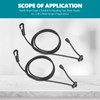 Paddle Leash, 2pcs Safety Rubber Oar Rope Hook Paddle Board