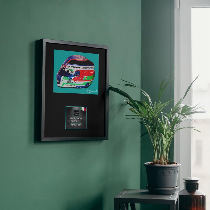 Lap Legends Kimi Antonelli 2025 Framed Display Gift with Reproduced