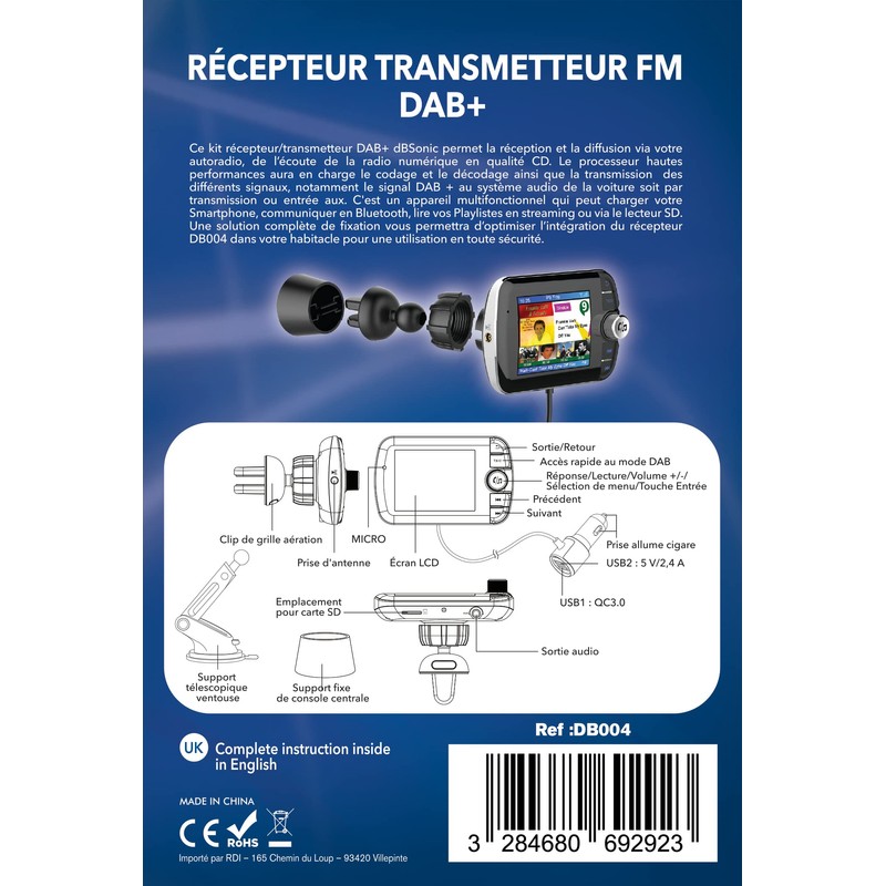 Dab+ dBSonic FM Transmitter Receiver