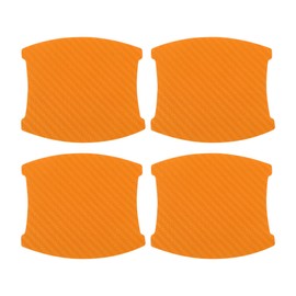 INFINAUTO 3D Car Door Handle Scratch Protector, 84x94mm Car Door Handle Protective Film Orange, 4 Pcs