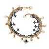 Engelsrufer Women's Boho Bracelet Made of Black and Gold-Plated Stainless