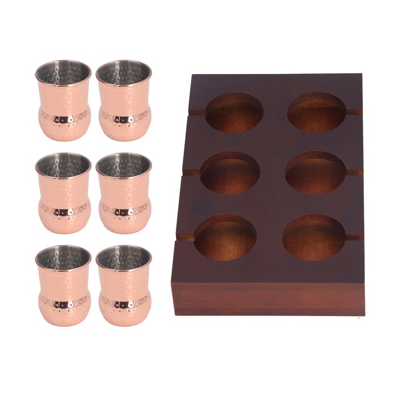 6pcs 100ml Copper Plated Moscow Mule Mug Stainless Steel Cocktail
