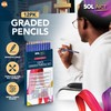 SOL 12pcs Graded Pencils Set - Graphite Pencils for Sketching