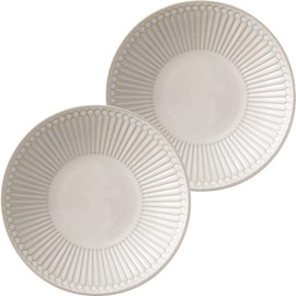 Minoru Pottery Mino Ware Albee, 145 Plates, Beige, Set of 2