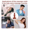 Penitue Meridian Massage Brush with Handle, Pure Copper Teeth Body