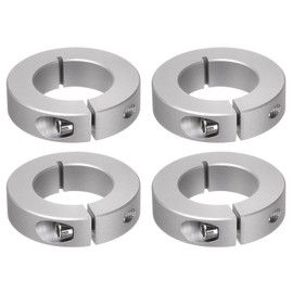 QUARKZMAN 4 Pieces Split Adjustment Rings 35 mm Bore 60 mm AD 15 mm Wide Aluminium Alloy Depth Stop Rings for Wheel Wheelbarrow Axle Gear Units Machine Tool Industrial Anodizing