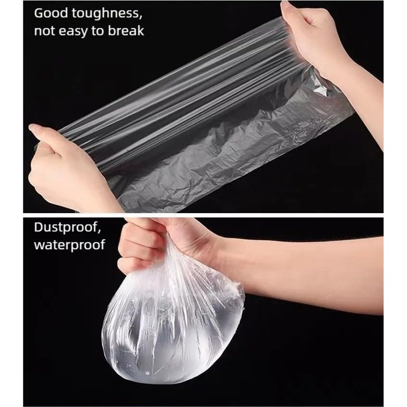 Bluelark Disposable Steering Wheel Covers 100PCS PE Plastic Clear Protectors