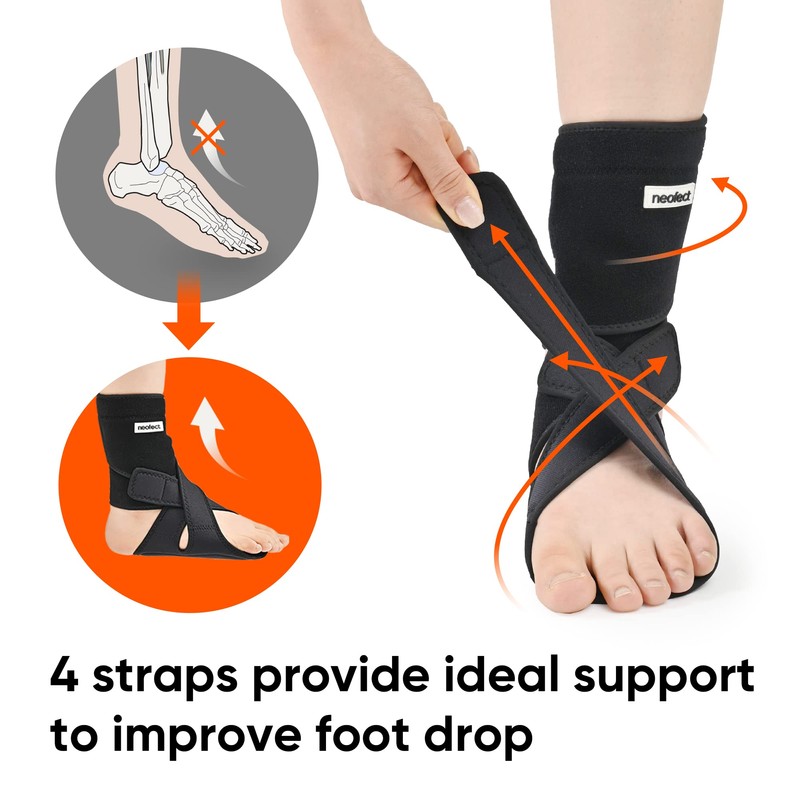 NEOFECT Drop Foot Brace - Adjustable AFO Ankle Brace for