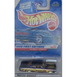 Hot Wheels 1998 FIRST EDITION 635 purple '65 IMPALA LOWRIDER 8 of 40 1:64 Scale