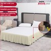 eBeddy Linens Split Corner Dust Ruffle 1PC Bed Skirt 800-TC