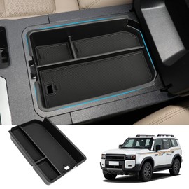 Zekrom Center Console Organizer Tray for Toyota Land Cruiser LC250 Prado J250 2024 2025 Insert Tray Accessories, Center Console Organizer Center Armrest Storage Box, Black