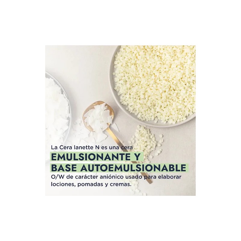Cera Lanette N Auto-emulsionante Natural O/w Cremas 250g