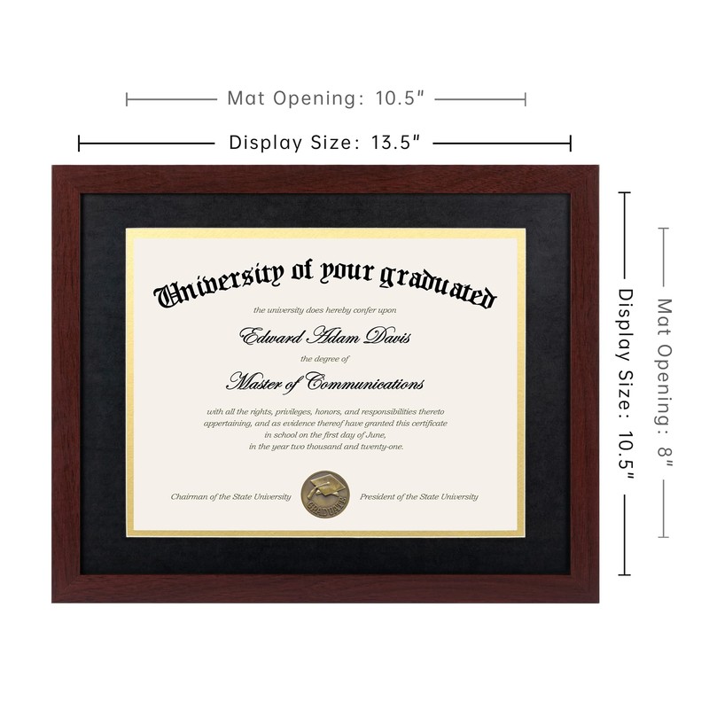 upsimples 11x14 Diploma Frame Certificate Degree Document Frame with High