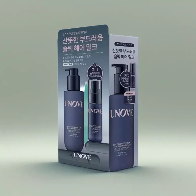 Unove 어노브 프리즈카밍 슬릭 리브인 컨디셔너 150ml+30ml [150ml] Anov Freeze