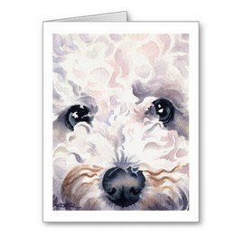 DJ Rogers Fine Art Bichon Frise - Set of 10 Note Cards With Envelopes