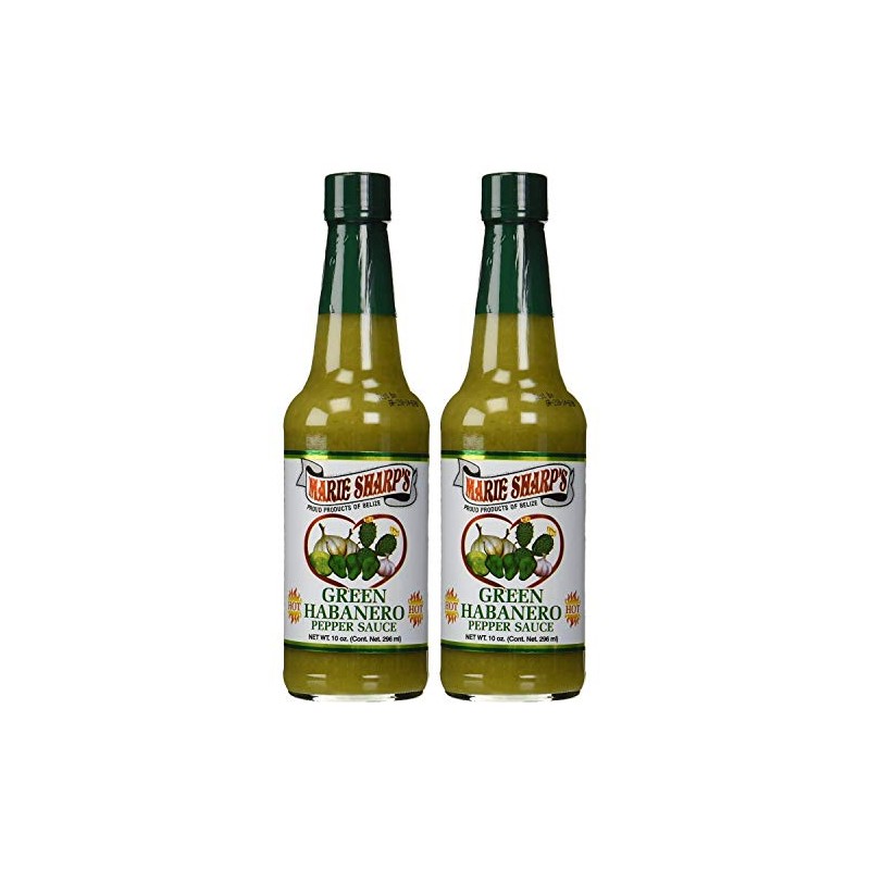Marie Sharp's Green Habanero Pepper Sauce 10 oz - Pack