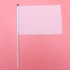 STOBOK Mini Hand Flag Plain DIY Hand Waving Flags Portable