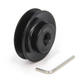 Zeberoxyz AK28 Single Groove Web Sheaves,2.8" OD 5/8" Bore V-Belt Sheave Cast Iron for V-Belt (5/8"Bore-2.8"OD, 1 Groove)
