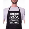 Print4U 50th Birthday Made In 1973 BBQ Cooking Funny Novelty