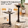 JOY worker Foldable Mobile Standing Desk, Height Adjustable Sit Stand