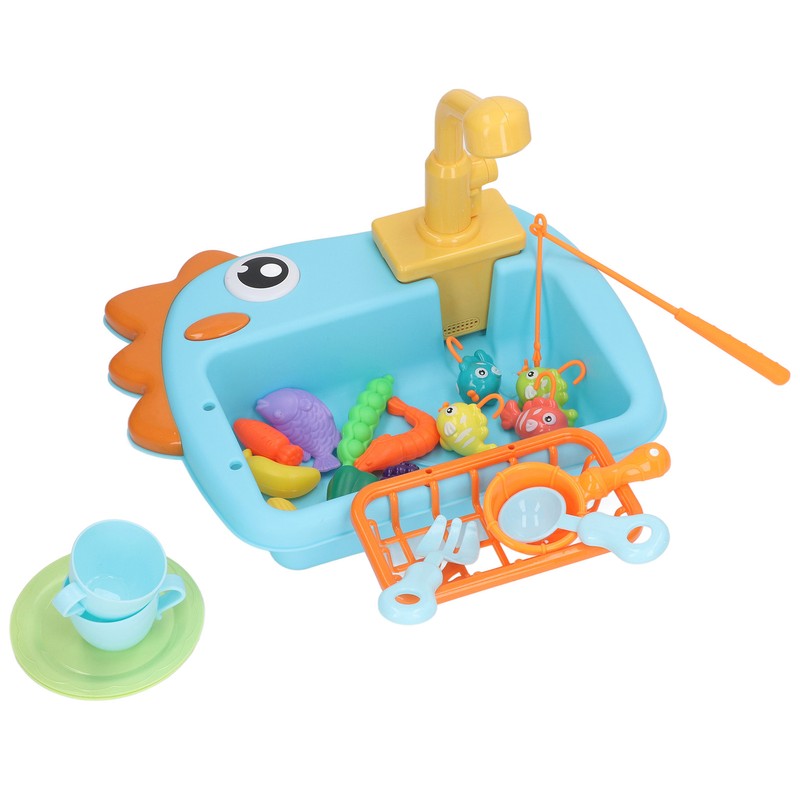 Dinosaur Electronic Dishwasher Toys 2 in 1 Kitchen Sink Toys
