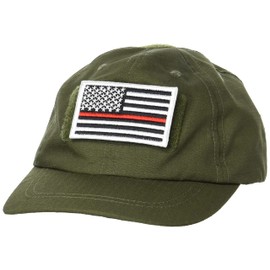 F Style Cap with Stars and Stripes & Livestock Light, Reflective, Medic Patch Included, Sweat Absorbent, Quick Drying, Ripstop, Green, Free Size, green