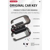 ontto Keyless Entry Smart Remote Key Fob Case Metal Car