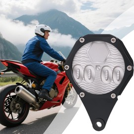 Motorcycle Tax Disc Holder - Hexagonal Tax Disc Permit Frame | Aluminum Bracket with Wrench, Card Hanger Label Holder for Scooter ATV Exterior