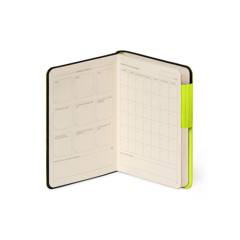 LEGAMI - Notebook with white sheet, My Notebook, theme Chartreuse,