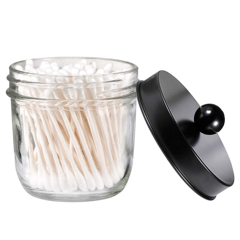 Amolliar Mason Jar Bathroom Accessories Set(4 Pcs) -Lotion Soap Dispenser