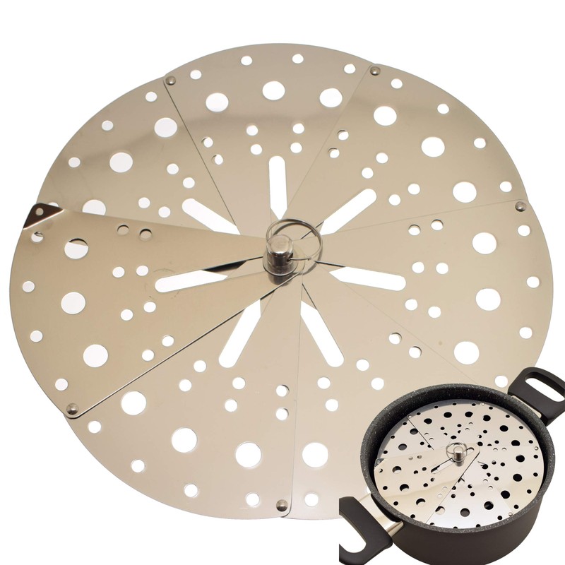 Drop Lid Otoshibuta Flexible Size - Cooking Adjustable Stainless Steel