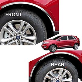QAA is Compatible with 2015-2020 Ford Edge 6 Piece Stainless Wheel Well Accent Trim, 0.875" Width WQ55610