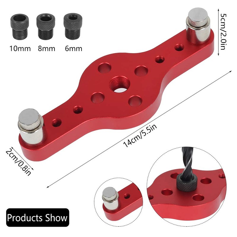 Vertical Pocket Jig Hole Woodworking Doweling Jig Kit Self Centering