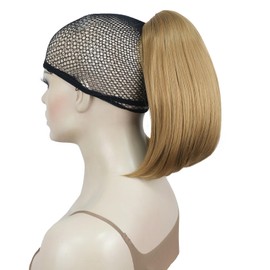 Aimole Straight Clip In Ponytail Pony Tail Law Hairpieces Styles Hair Extensions (19 Light Strawberry Blonde)
