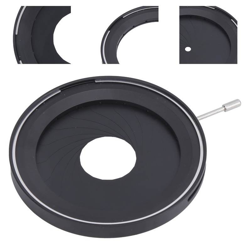 SK60 Aperture Diaphragm Manual Adjustable Microscope Lens Optical Diaphragm 4-60mm