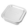 Mikinona 1pc Stainless Steel Square Butter Box with Lid Beef