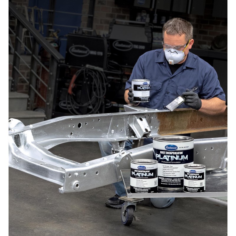 Eastwood Rust Encapsulator Platinum Pint | UV Resistant Aluminum Finish