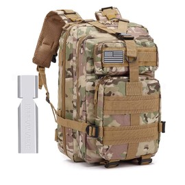 30L Mountaineering Outdoor Multifunctional Backpack 3 Days Tactical Backpack Military Tactical Backpack Assault Pack for Hiking Camping Trekking Hunting,CPcamouflage