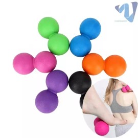 2구 땅콩볼 피넛볼 뭉친근육 통증해소 이완 마사지볼 순환 지압볼 랜덤 2pcs Peanut Ball Muscle Relaxation Massage Ball for Circulation and Myofascial Release Random [Single item]