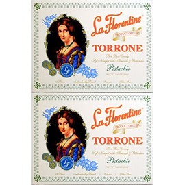 (Pack of 2) La Florentine - 18pc Italian Pistachio Torrone Nougat Candy