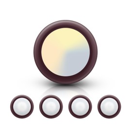 ECOELER 6 Inch Dimmable LED Disk Lights for Ceiling, Selectable 3000K/4000K/5000K, 16.5W 1100LM, Low-Profile Flush Mount Ceiling Lighting Installs Into J-Box or Recessed Can, 4 Pack