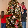 4 Pack Knitted Christmas Stockings - 18 Inch Large Family