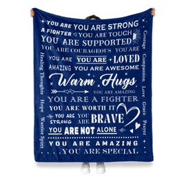 Levens Levens Warm Hugs Healing Blanket - Inspirational Get Well Gifts for Men & Women, Soft Comfort Throw Blanket 60"x50", Feel Better After Surgery Gifts Recovery & Sympathy Hug Blanket