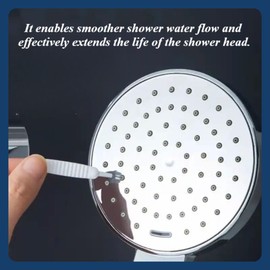 NIPOGEAR Small Brushes for Cleaning Small Parts，Multifunctional Shower Hole Nozzle Cleaning Brush, Rosette Gap Clearing Small Brush，crevice Cleaning Tool (100PCS,White)