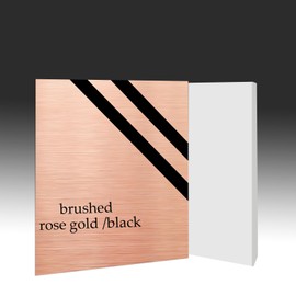 4 Pcs ABS Plastic Sheet, 12''x8'' Laser Engraving Double Color Plastic Sheet, ABS Material Sheets for Sign, Photo Frame, Craft,DIY Display Projects,Home Decor (Brushed Rose)