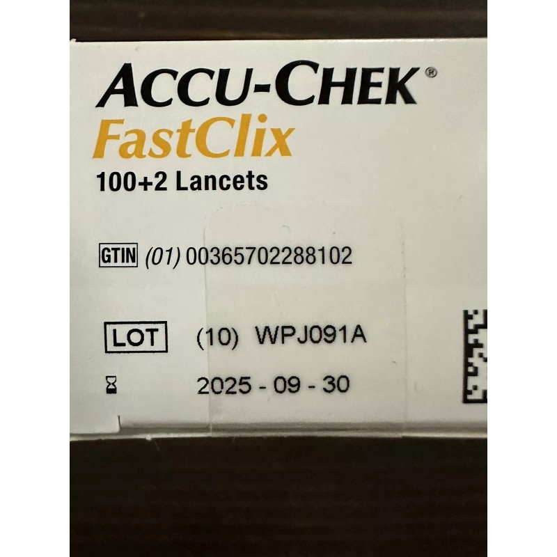 Fastclix Accu Chek FastClix Lancet Blood Glucose Monitoring System 100+2