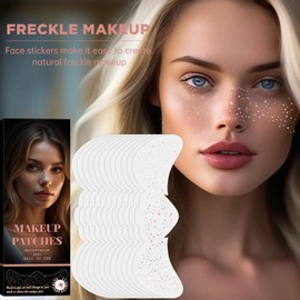 12Pcs Tatuajes Temporales,brillos para la cara,Tatuaje de Pecas,Pecas de Glitter Tattoo,Tatuajes Temporales de Pecas con Purpurina Oro champán,Brillantes y Resistentes al Agua,para Fiestas,Festivales