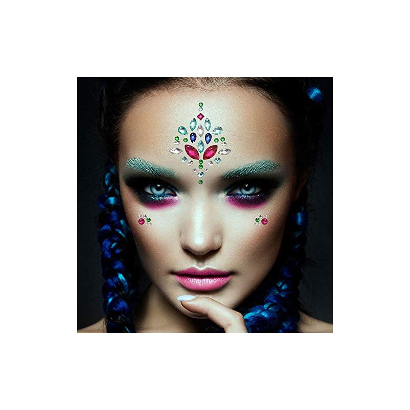 Mermaid Face Jewels and Glitter Set